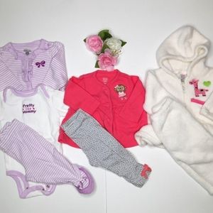 3-set bundle, total of 7 pieces, girl clothes
